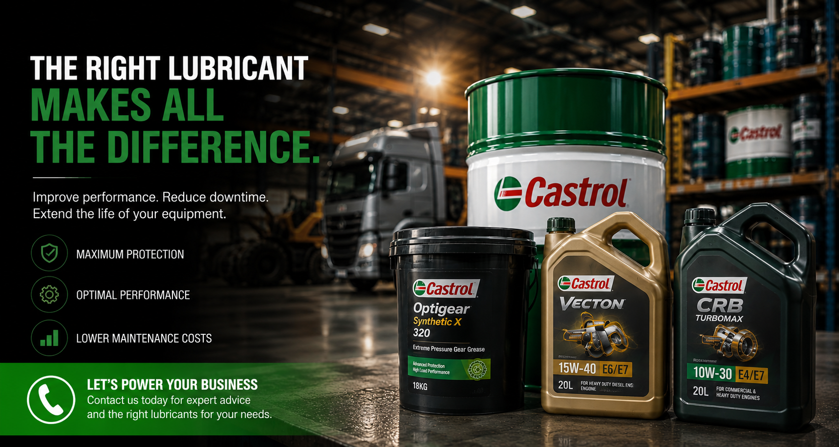 Castrol industrial lubricant range