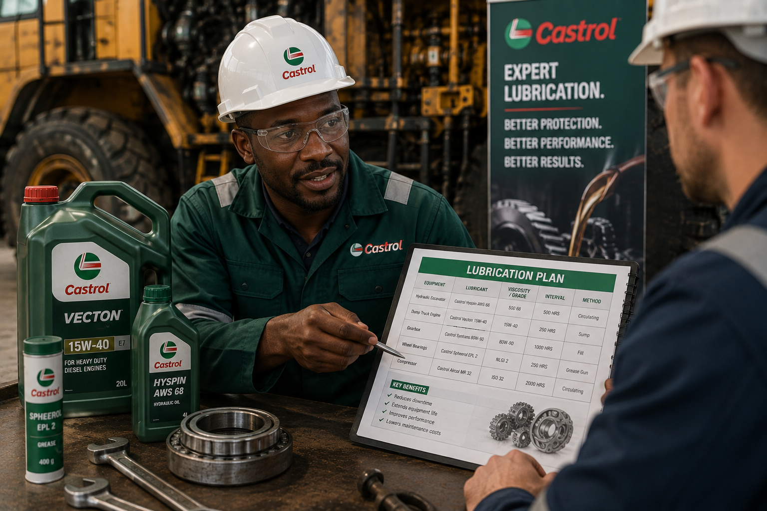 Lubrication expert providing product guidance