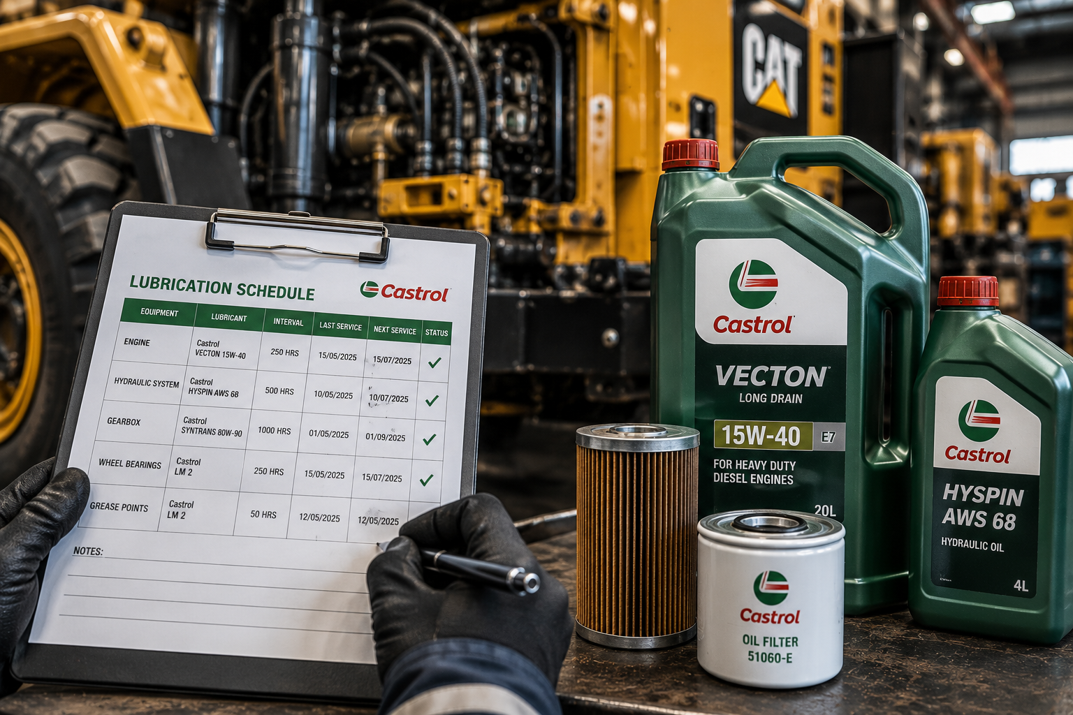 Lubrication maintenance schedule
