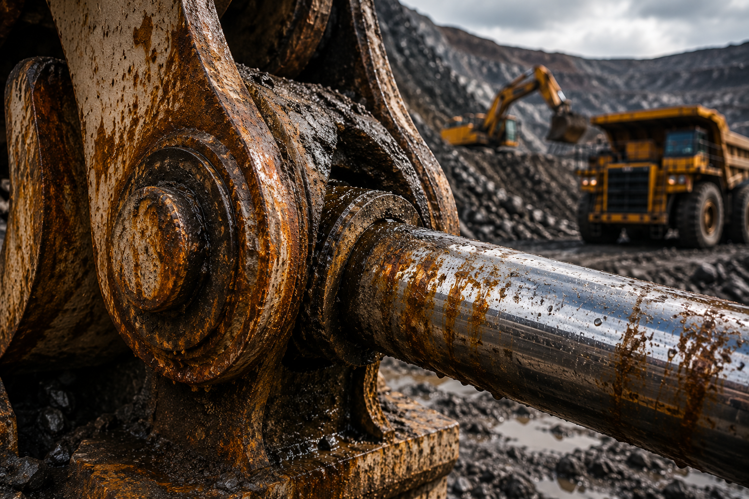 Mining equipment components and lubricant protection