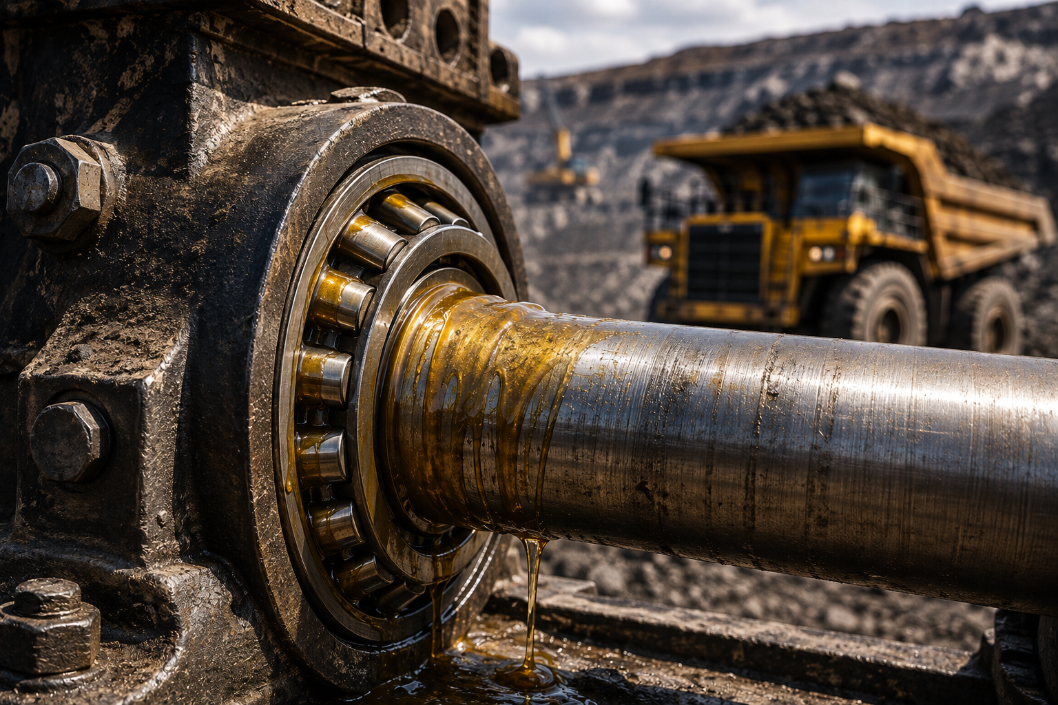 Mining machinery moving components