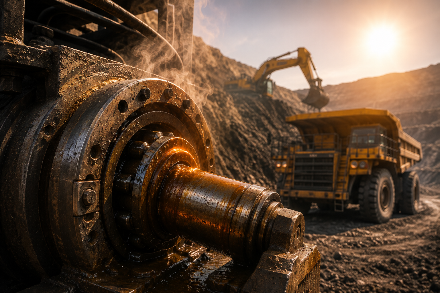 Mining equipment operating in hot conditions