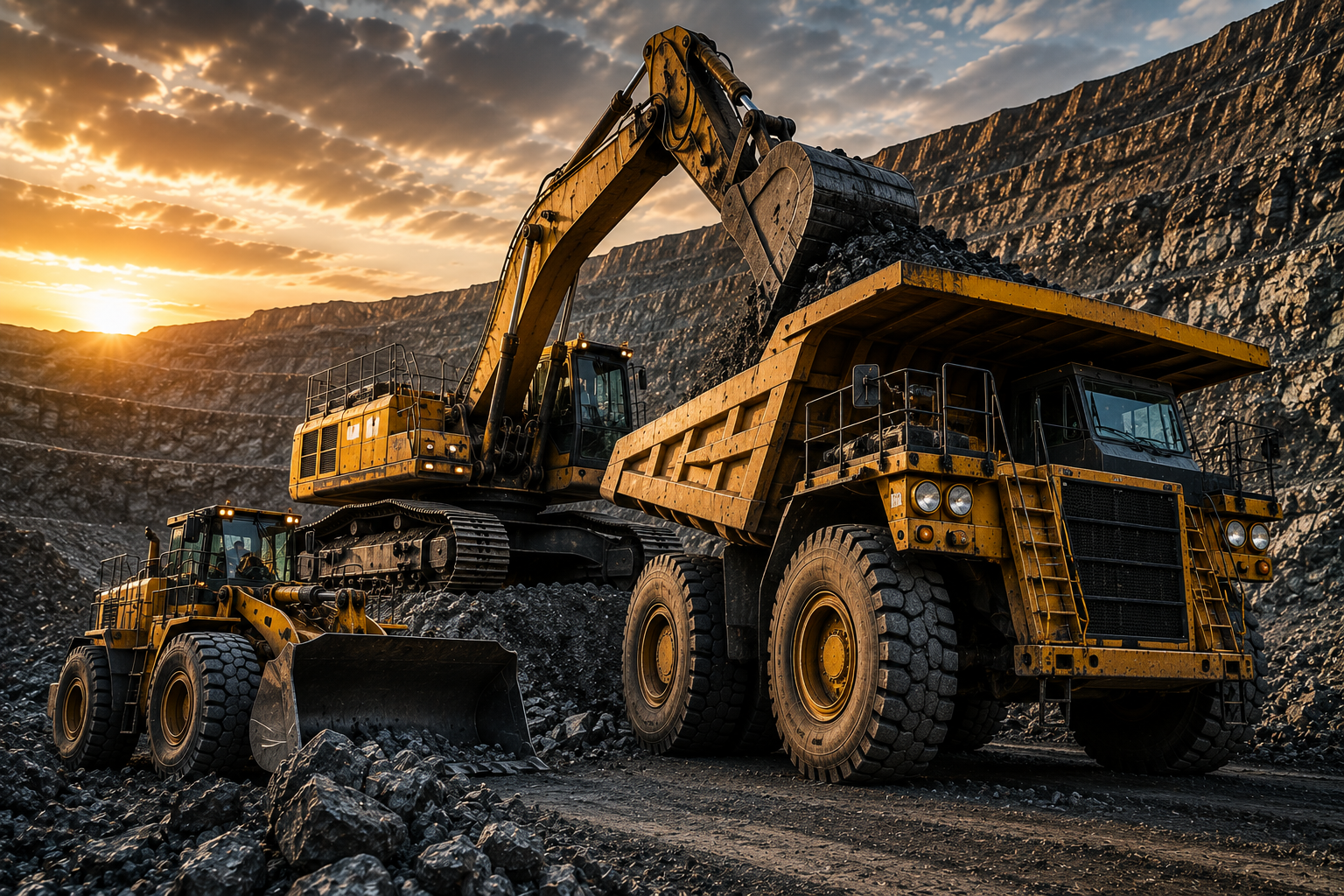 Heavy-duty mining and quarrying equipment